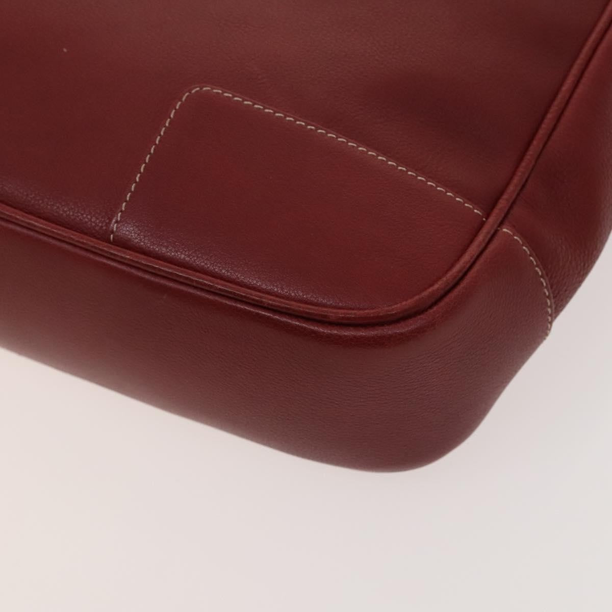 Loewe Vintage Anagram Tote Leather, Burgundy, Leather, Tote Bag