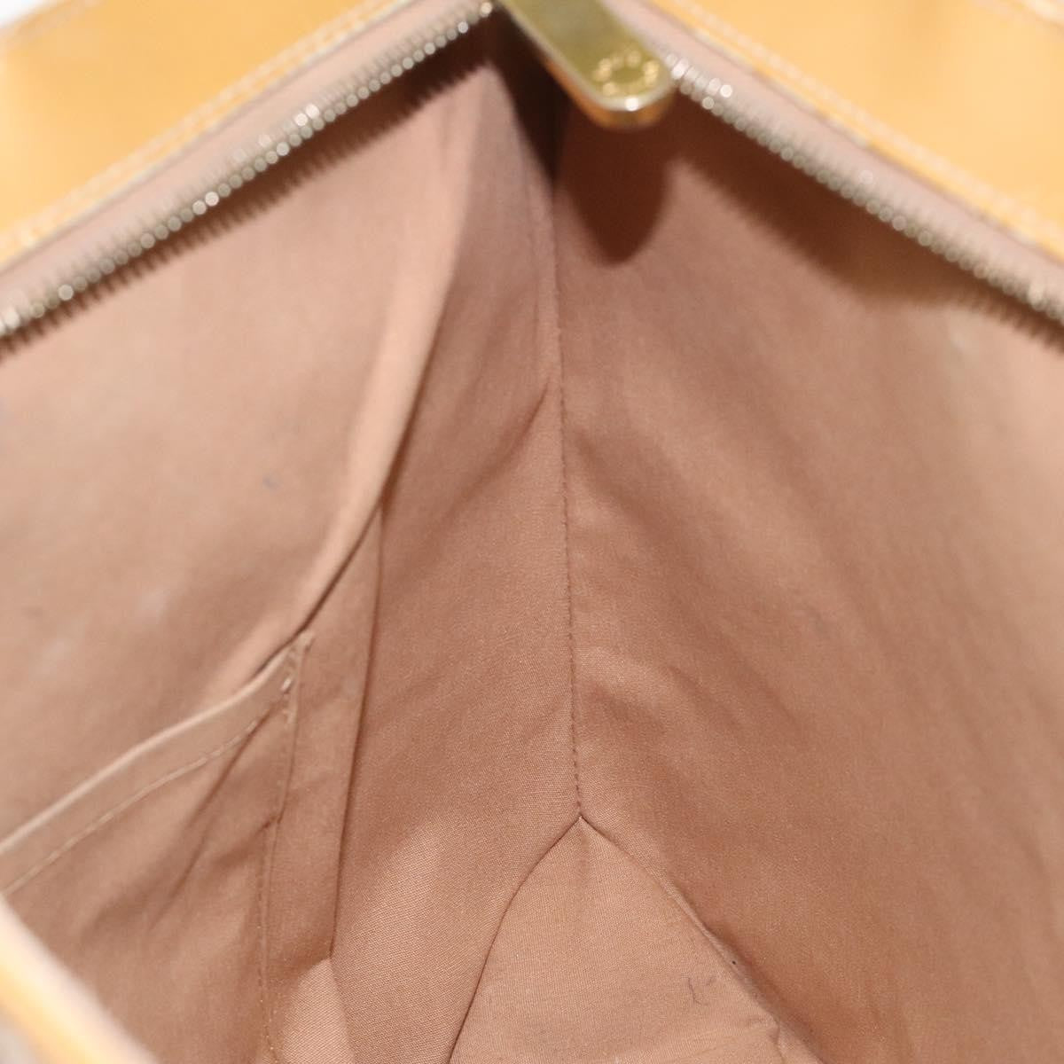 Louis Vuitton Brentwood Handbag Monogram Vernis, BEIGE, PATENT_LEATHER, Shoulder bag