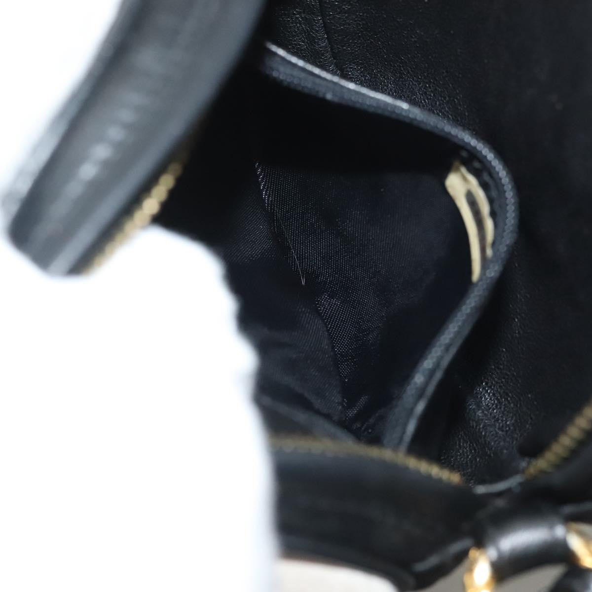 Chanel Vintage Round Tassel Crossbody Bag Quilted Satin, BLACK, SATIN, Shoulder bag