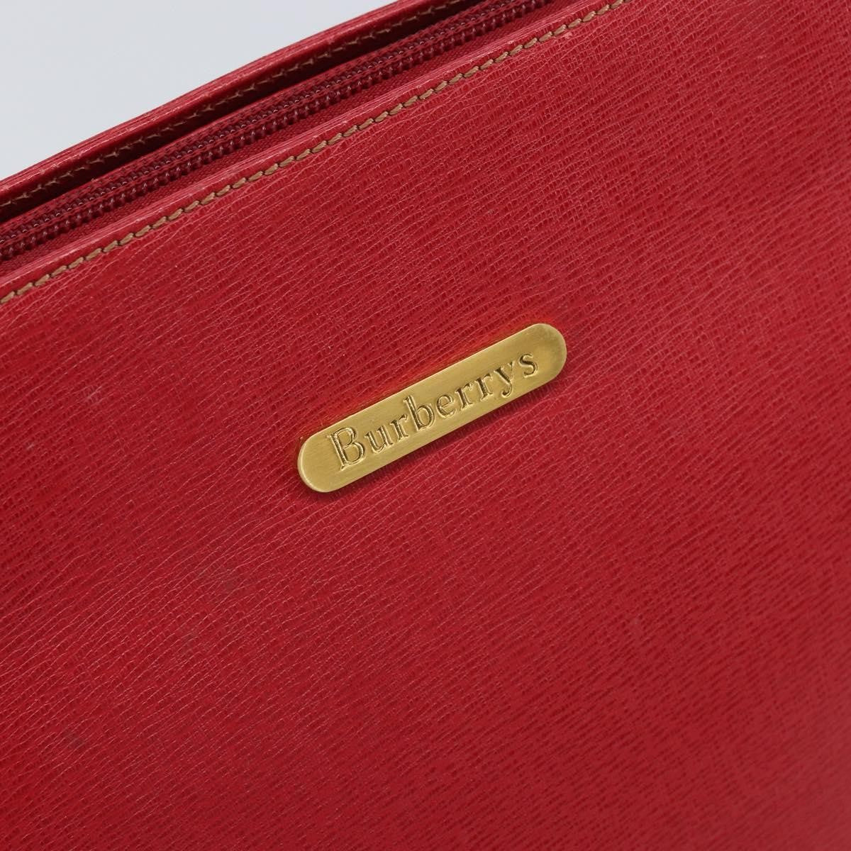 Burberry Vintage tote bag Leather, RED, LEATHER, Tote bag