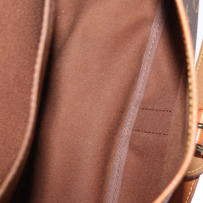 Louis Vuitton Saumur Handbag Monogram Canvas, BROWN, CANVAS, Shoulder bag