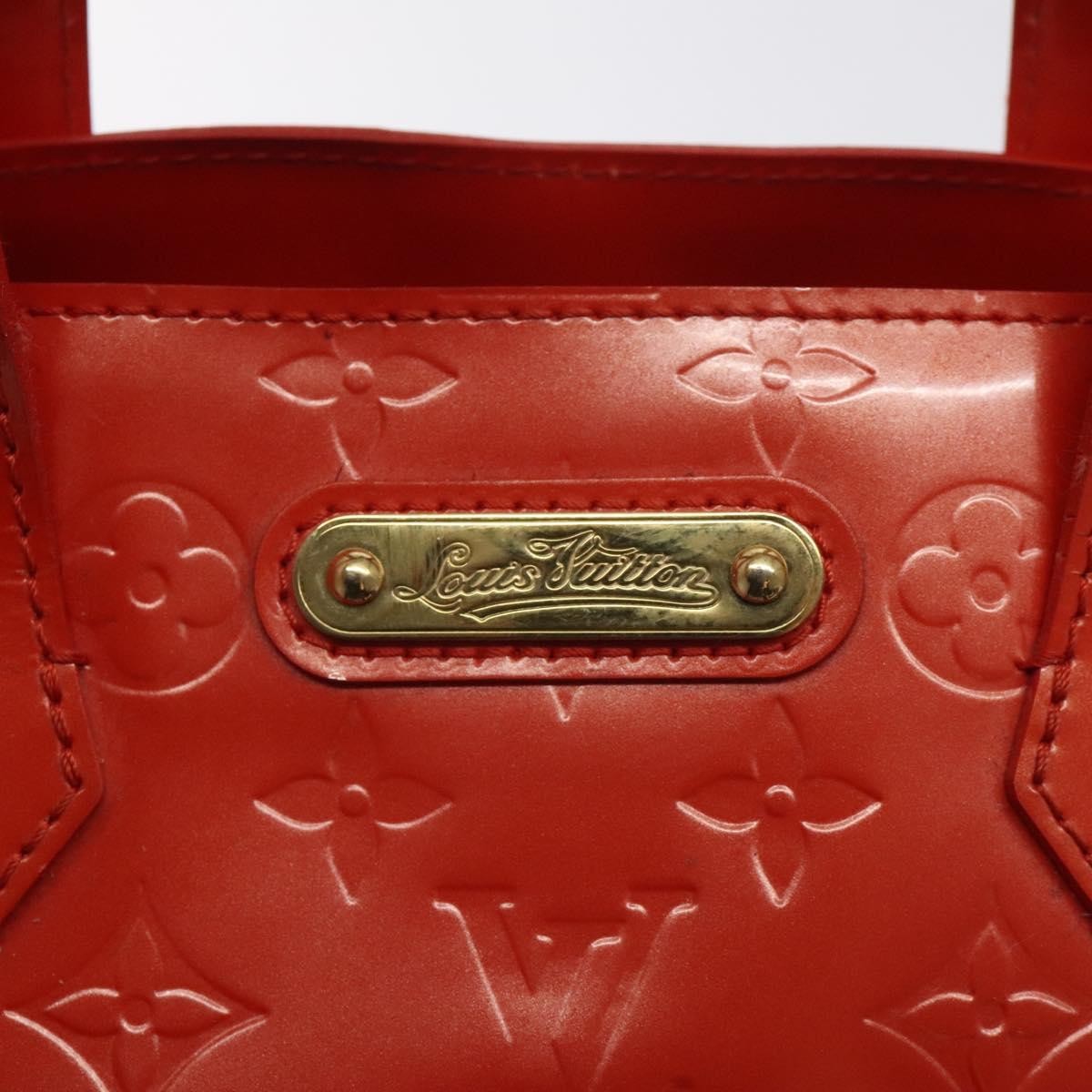 Louis Vuitton Wilshire Handbag Monogram Vernis, ORANGE, PATENT_LEATHER, Tote bag