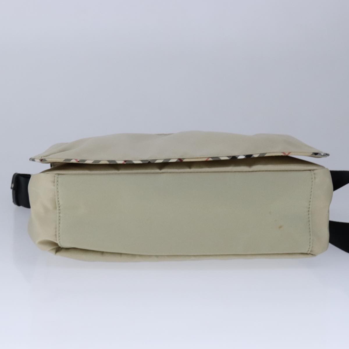 Burberry Vintage Crossbody Bag House Check Coated Canvas, BEIGE, NYLON, Shoulder bag