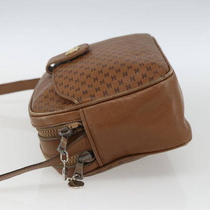 Celine Vintage Macadam Shoulder Bag Canvas and Leather, BROWN, CANVAS, Shoulder bag