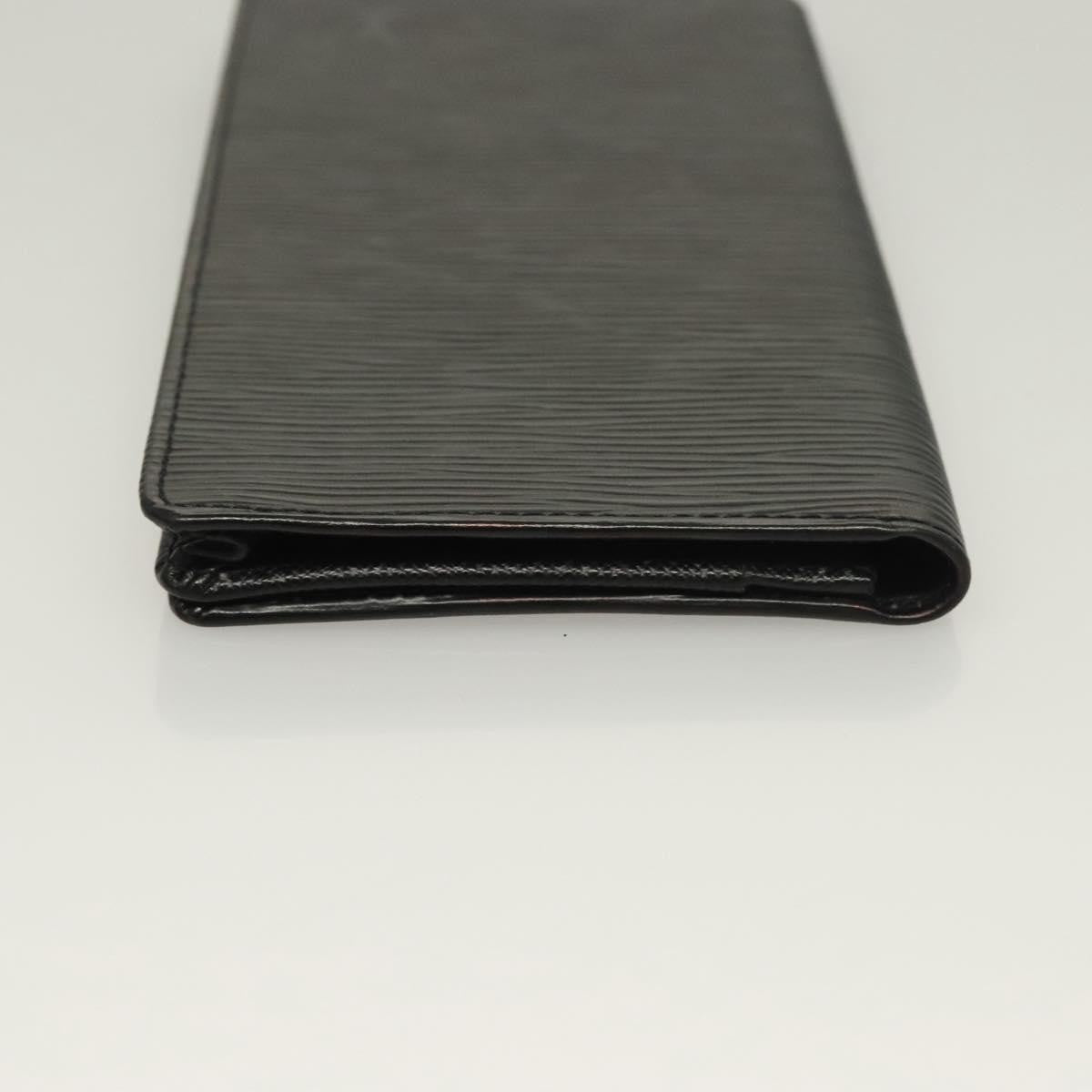 Louis Vuitton Porte Cartes Wallet Epi Leather, BLACK, LEATHER, Wallets