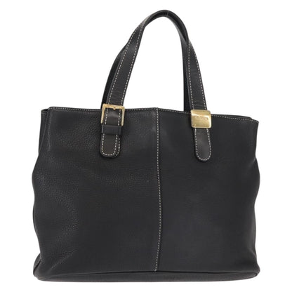 Burberry Vintage Handbag Leather, BLACK, LEATHER, Handbag