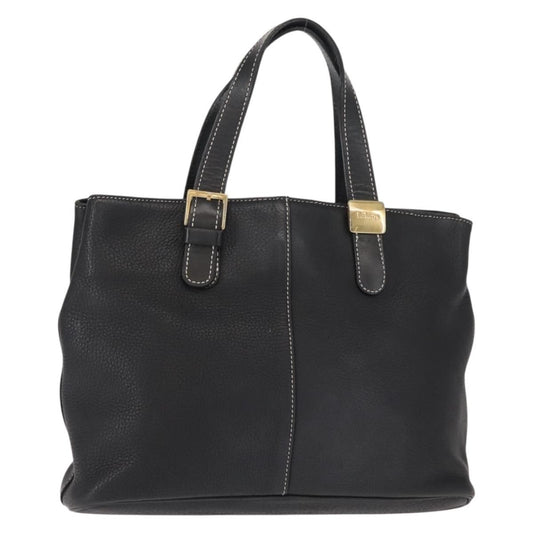 Burberry Vintage Handbag Leather, BLACK, LEATHER, Handbag