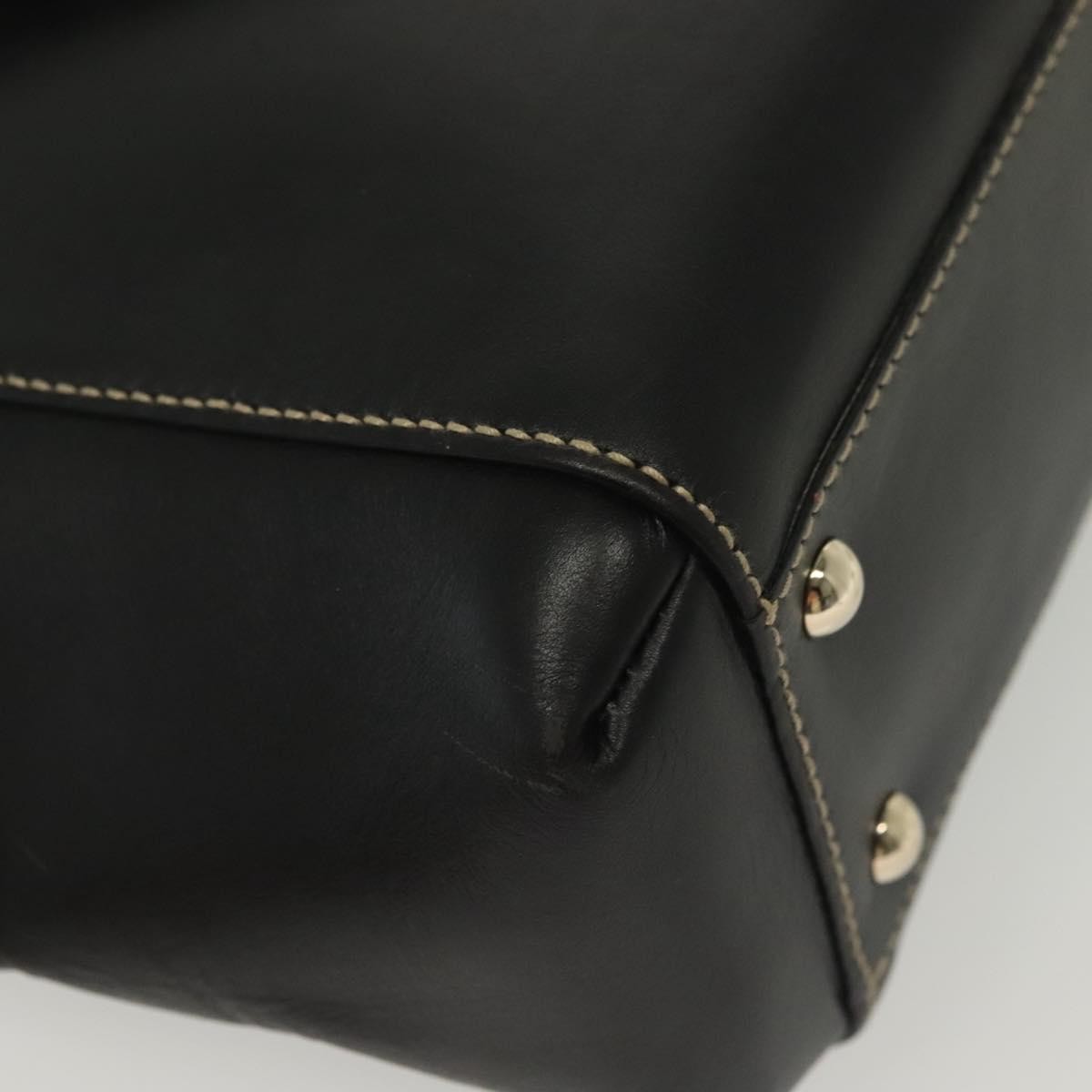 Gucci Tote Bag Leather, BLACK, LEATHER, Tote bag