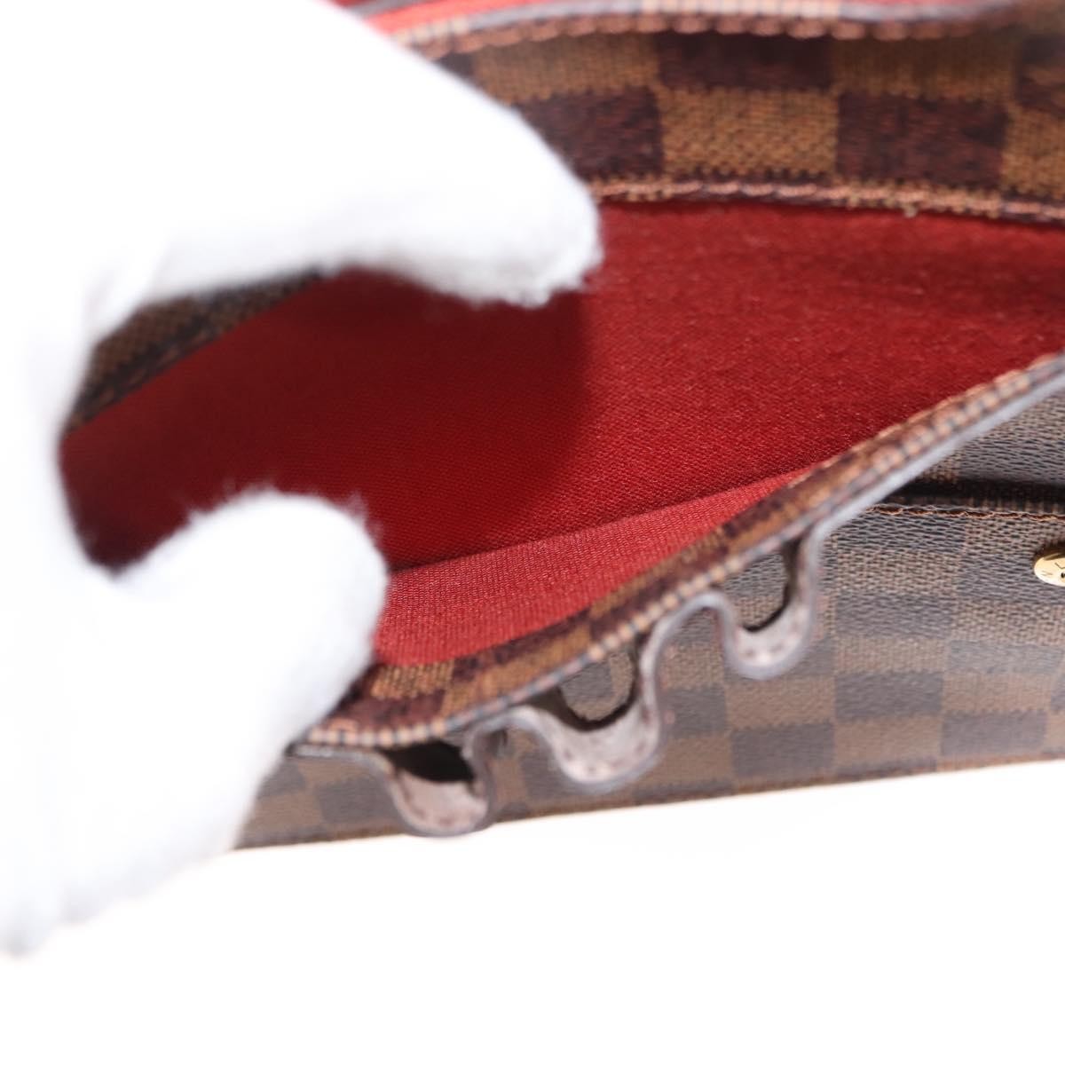 Louis Vuitton Portobello Messenger Damier, Brown, Canvas, Shoulder Bag
