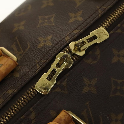 Louis Vuitton Keepall Bag Monogram Canvas, BROWN, CANVAS, Travel bag