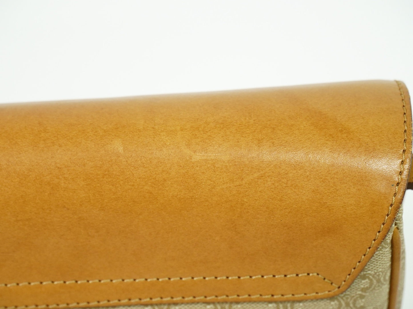 Celine Macadam Shoulder Bag PVC Leather, BEIGE, PVC, Shoulder bag