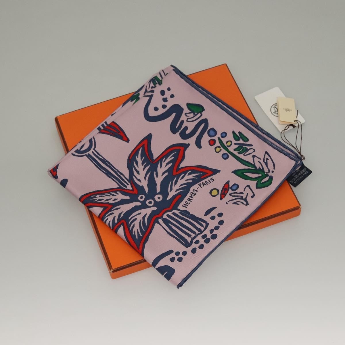Hermes Carré 90 Silk multicolor, PINK, SILK, Scarve & shawl