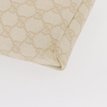 Gucci Flap Messenger GG Coated Canvas, WHITE, PVC, Shoulder bag