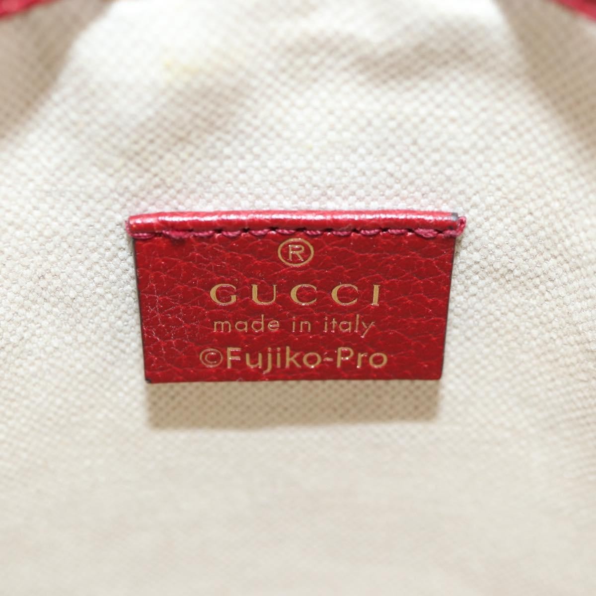 Gucci Doraemon Bucket Bag Printed Mini GG Coated Canvas, BEIGE, PVC, Handbag