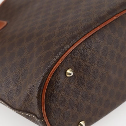 Celine Vintage Macadam Shopper Tote Coated Canvas, BROWN, CANVAS, Tote bag