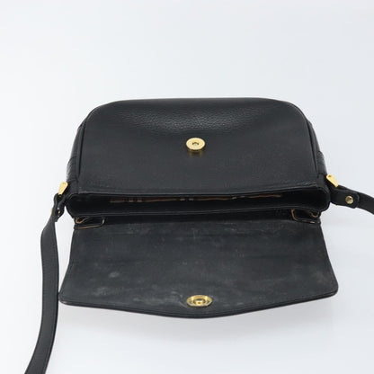 Burberry Flap Shoulder Bag Leather, BLACK, LEATHER, Shoulder bag