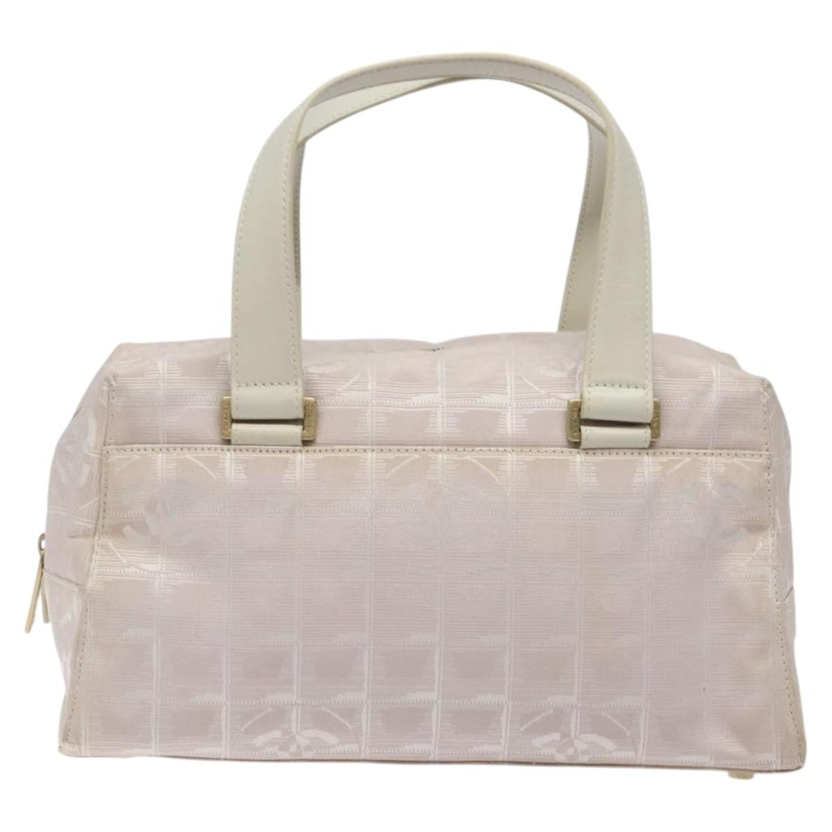 Chanel Travel Line Top Handle Bag Nylon, PINK, NYLON, Travel bag