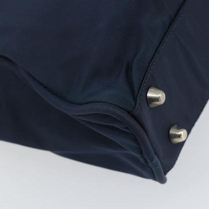 Prada Zip Around Tote Tessuto, Navy, Nylon, Handbag