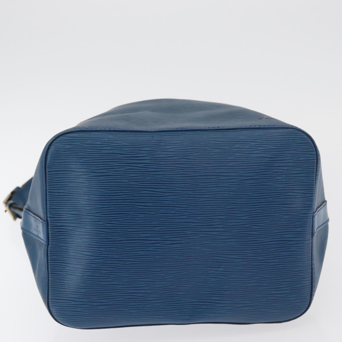 Louis Vuitton Petit Noe Handbag Epi Leather, Blue, Leather, Shoulder Bag