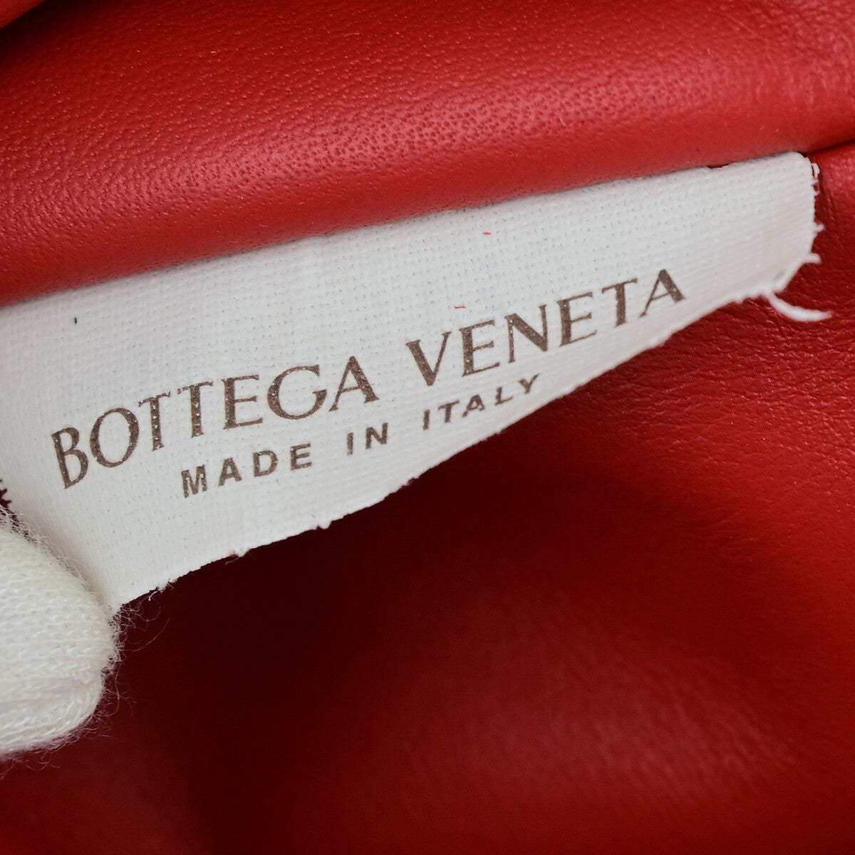 Bottega Veneta The Chain Pouch Leather, RED, LEATHER, Clutche & pouche
