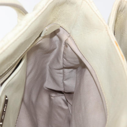 Miu Miu Vintage Tote bag Leather, BEIGE, LEATHER, Tote bag