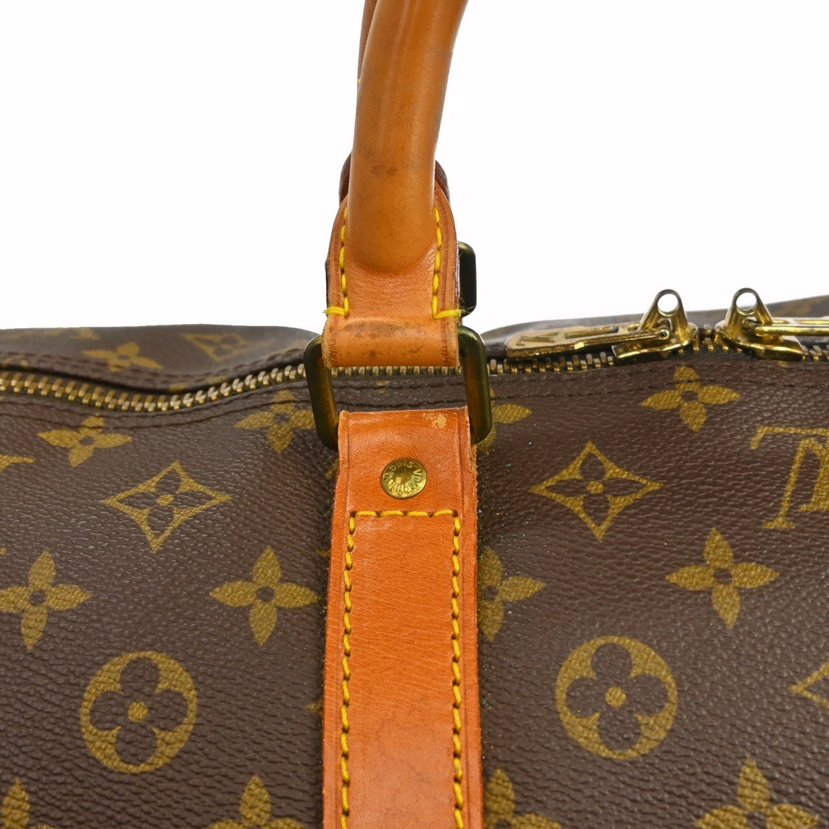 Louis Vuitton Keepall Bandouliere Bag Monogram Canvas, BROWN, CANVAS, Travel bag