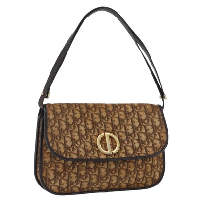 Christian Dior Trotter shoulder bag Canvas, BROWN, CANVAS, Shoulder bag
