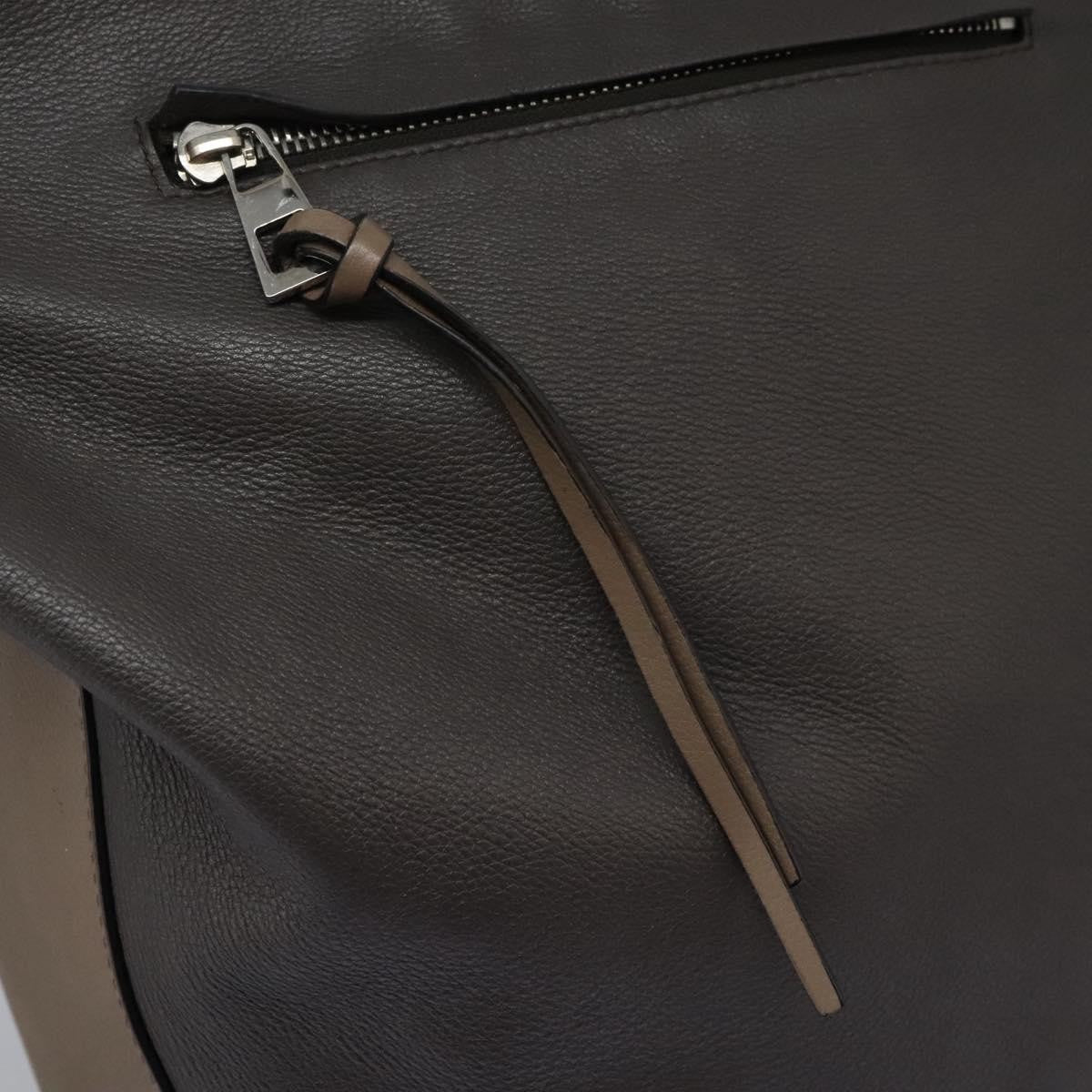 Loewe Anton Sling Bag Leather, Gray, Leather, Backpack