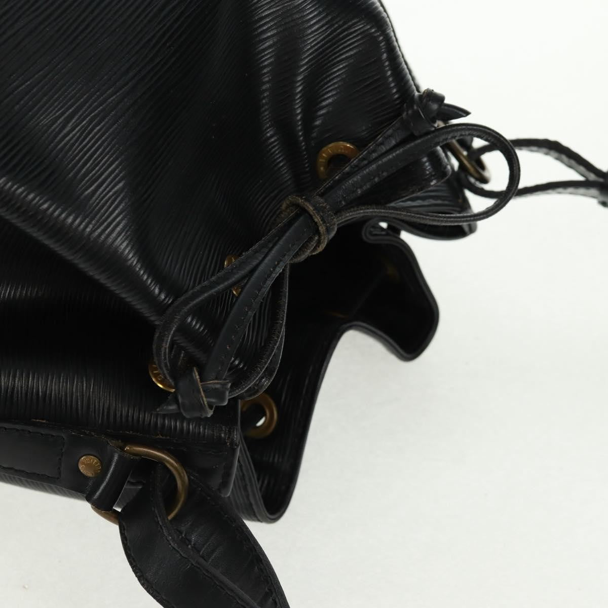 Louis Vuitton Petit Noe Handbag Epi Leather, BLACK, LEATHER, Shoulder bag