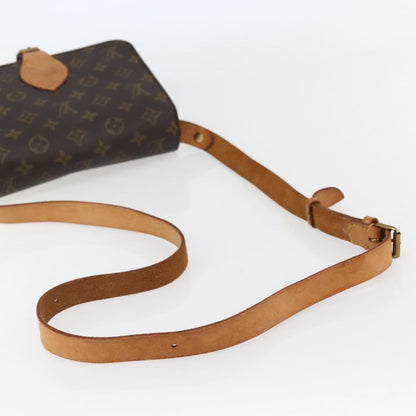 Louis Vuitton Cartouchiere Handbag Monogram Canvas, BROWN, CANVAS, Shoulder bag