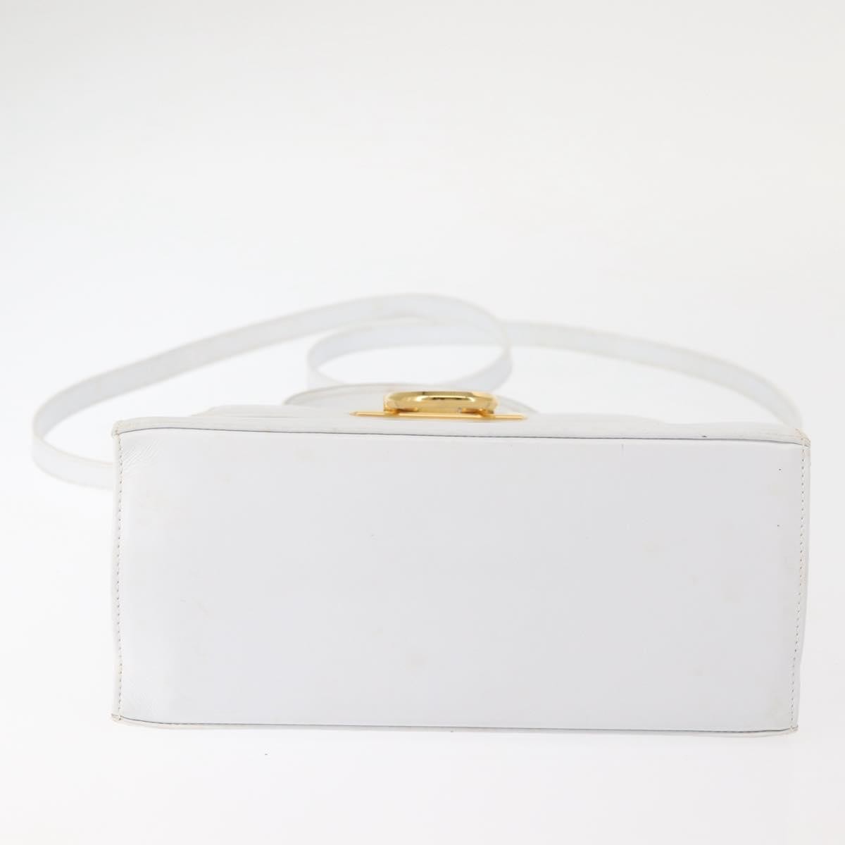 Salvatore Ferragamo Gancini Convertible Top Handle Bag Leather, WHITE, LEATHER, Handbag