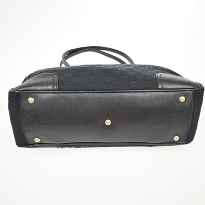 Gucci Princy Tote GG Canvas, BLACK, CANVAS, Tote bag