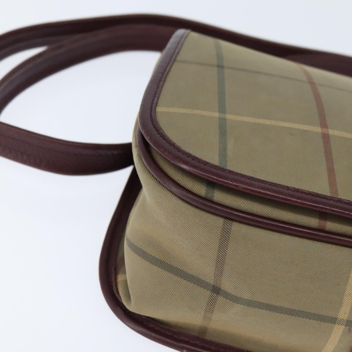 Burberry Nova check Shoulder bag Canvas, BEIGE, CANVAS, Shoulder bag