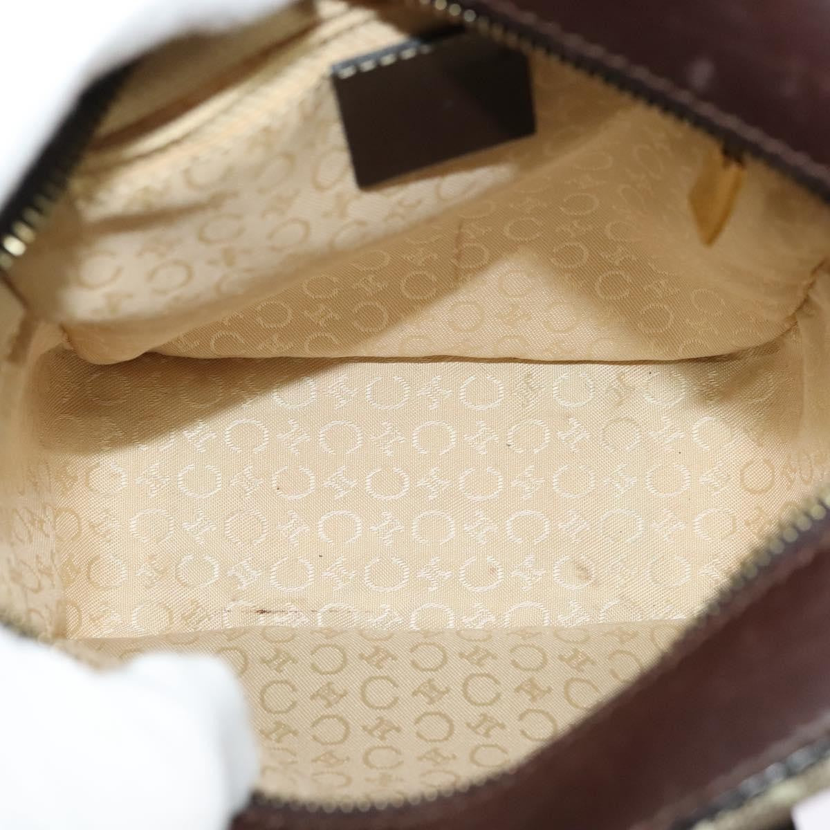 Celine C Macadam Handbag Canvas, Gray, Canvas, Handbag