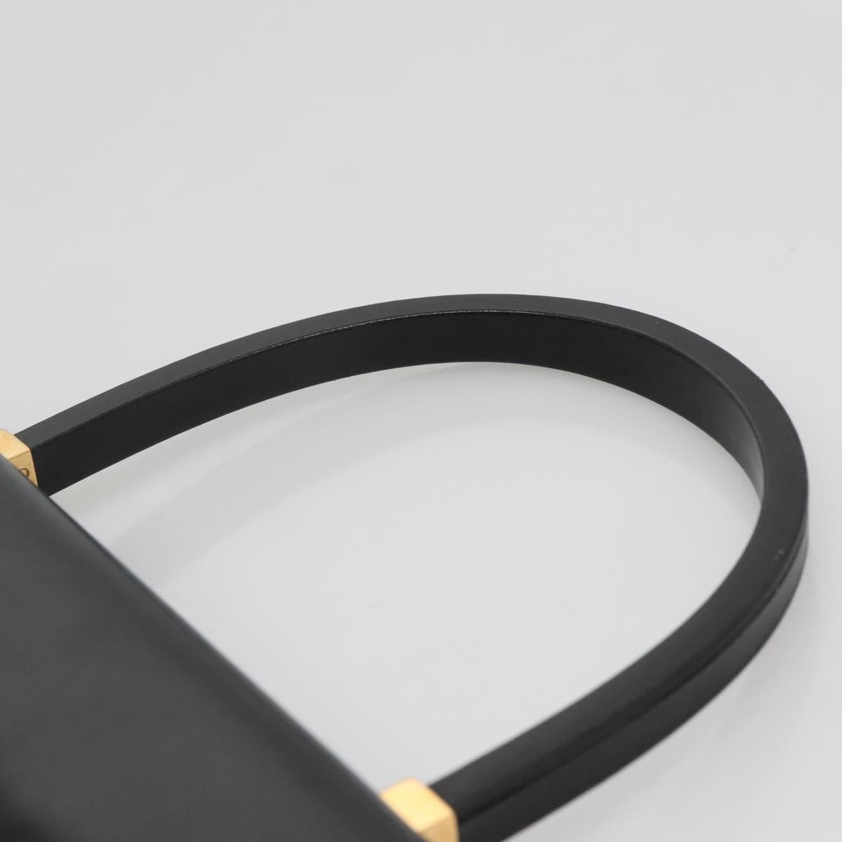 Gucci Vintage Handbag Leather, BLACK, LEATHER, Handbag