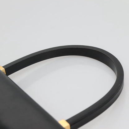 Gucci Vintage Handbag Leather, BLACK, LEATHER, Handbag