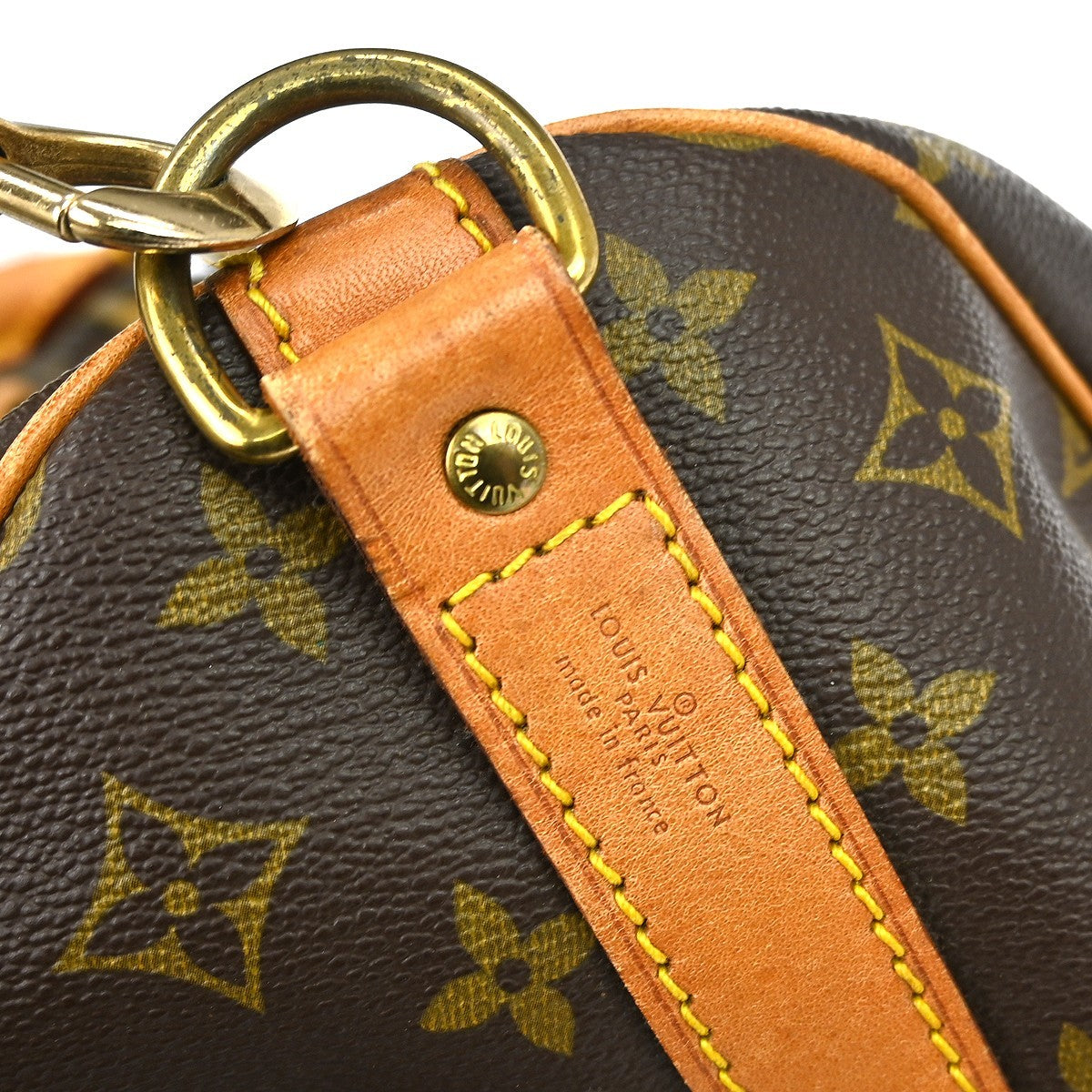 Louis Vuitton Keepall Bandouliere Bag Monogram Canvas, BROWN, CANVAS, Travel bag