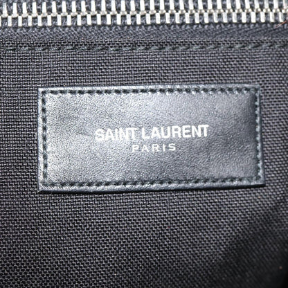 Saint Laurent City Backpack Canvas, BLACK, CANVAS, Backpack