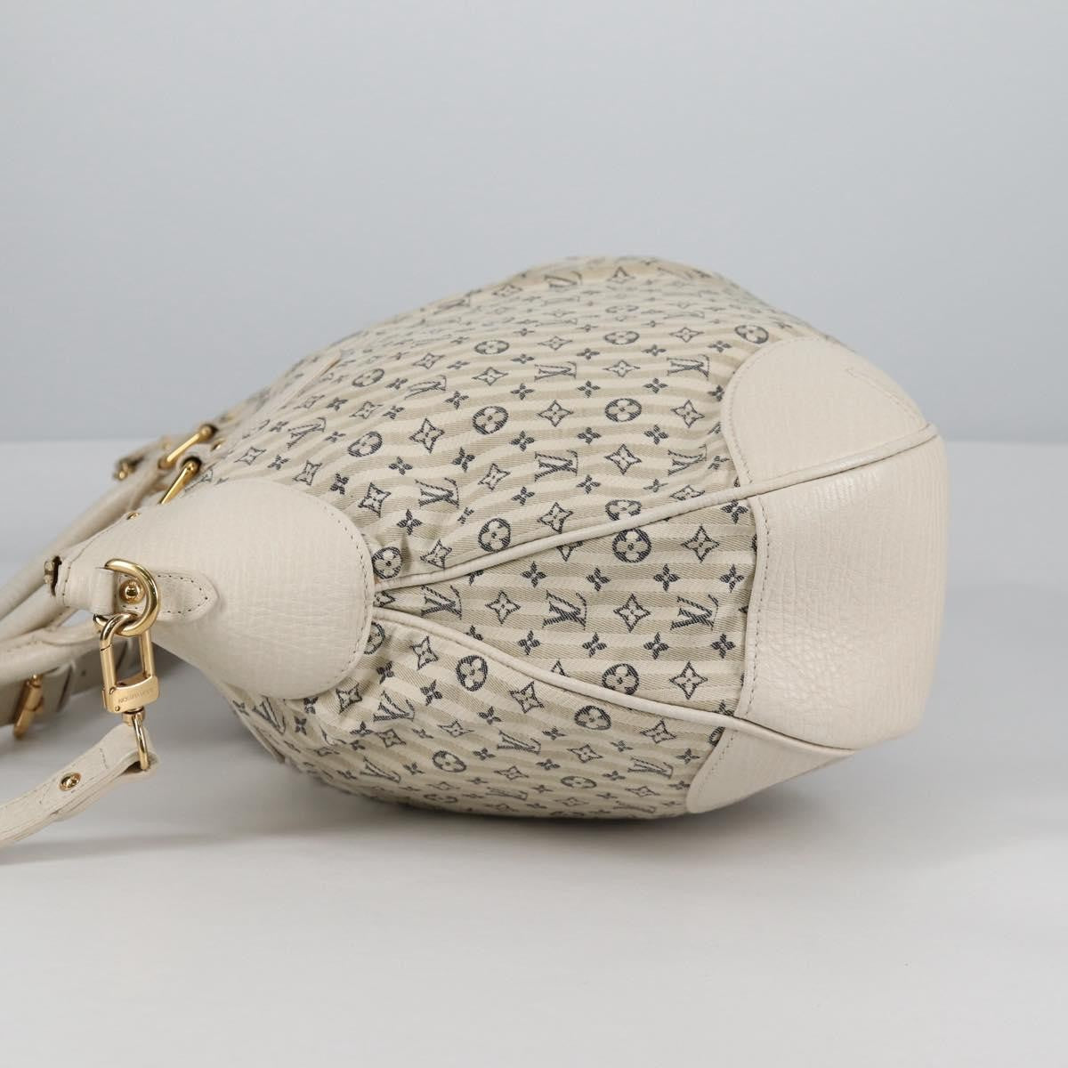 Louis Vuitton Marina Handbag Mini Lin Croisette, BEIGE, CANVAS, Handbag