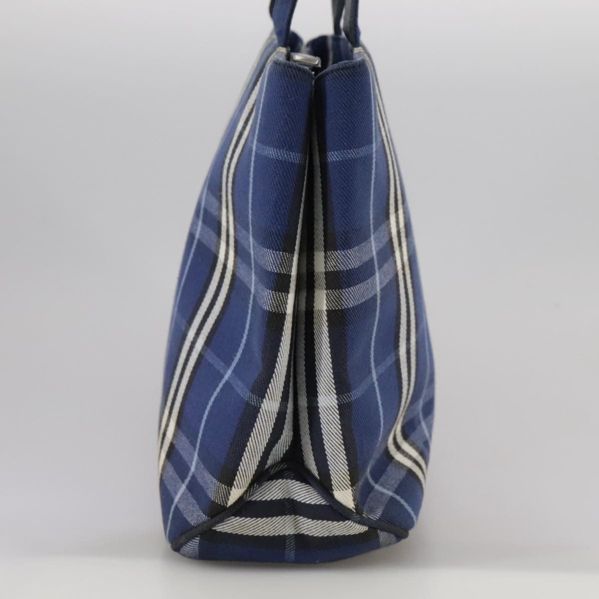 Burberry Nova Check Tote canvas check pattern, BLUE, CANVAS, Tote bag