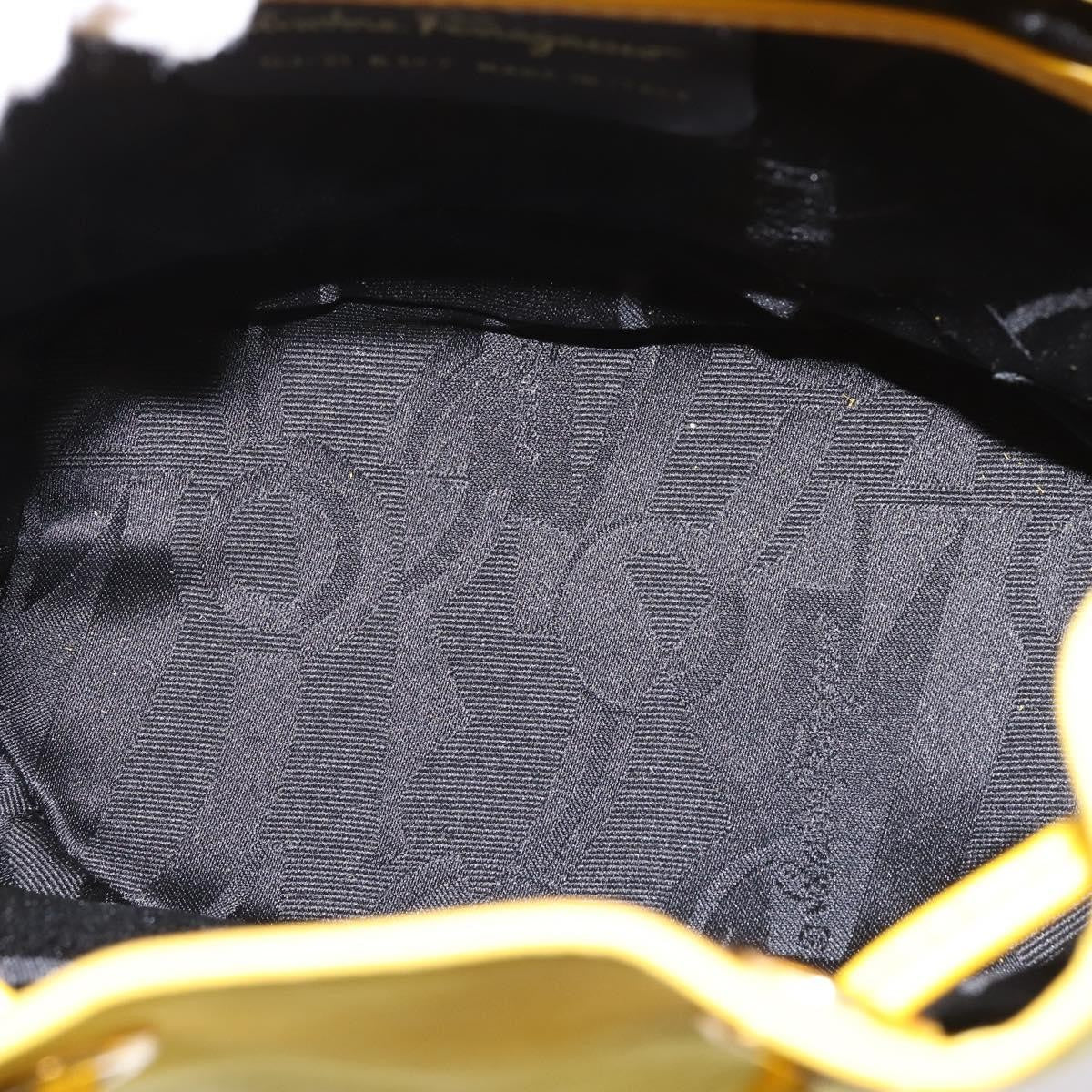 Salvatore Ferragamo Gancini Backpack Suede, YELLOW, SUEDE, Backpack