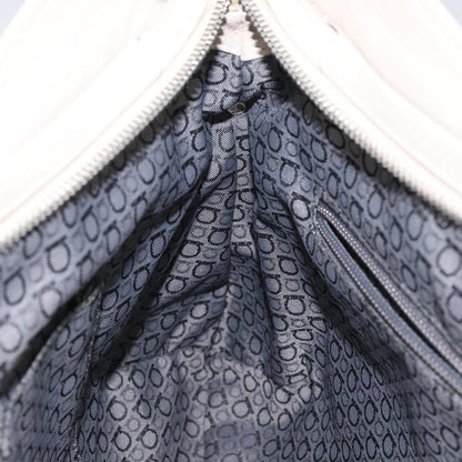 Salvatore Ferragamo Gancini handbag Leather, WHITE, LEATHER, Handbag