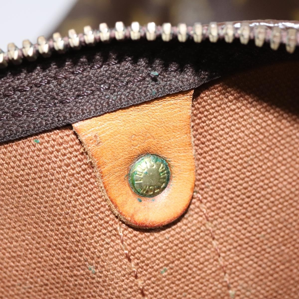 Louis Vuitton Keepall Bag Monogram Canvas, BROWN, CANVAS, Travel bag