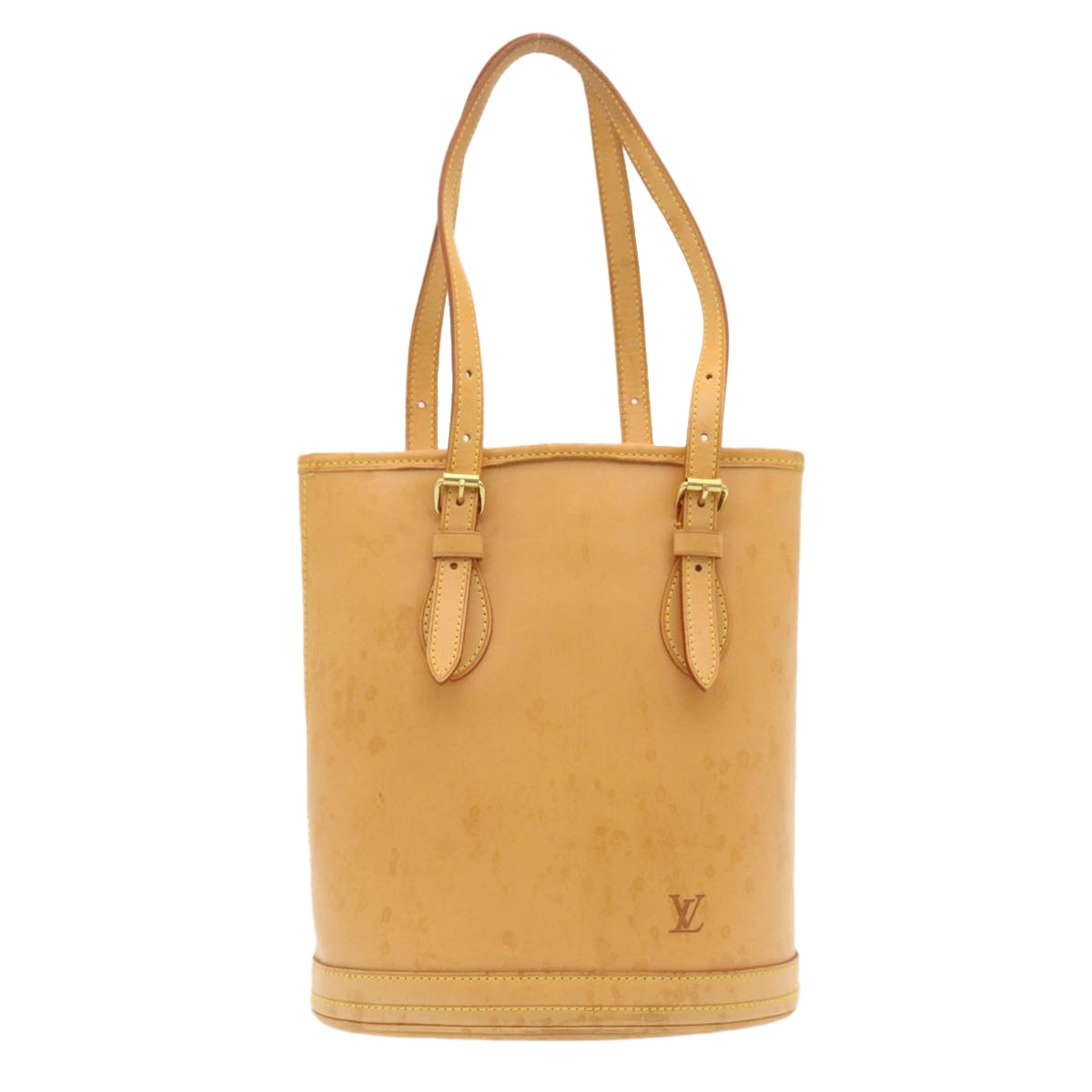 Louis Vuitton Marais Bucket Bag Nomade Leather, BEIGE, LEATHER, Handbag