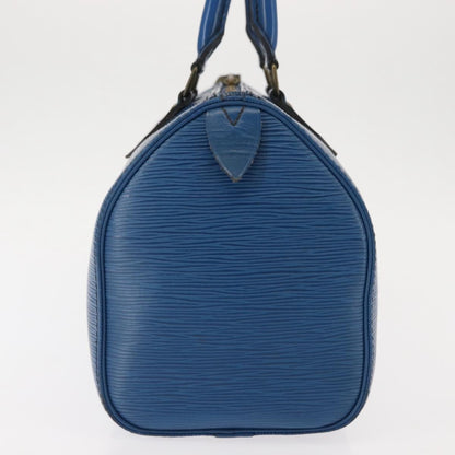 Louis Vuitton Speedy Handbag Epi Leather, BLUE, LEATHER, Handbag