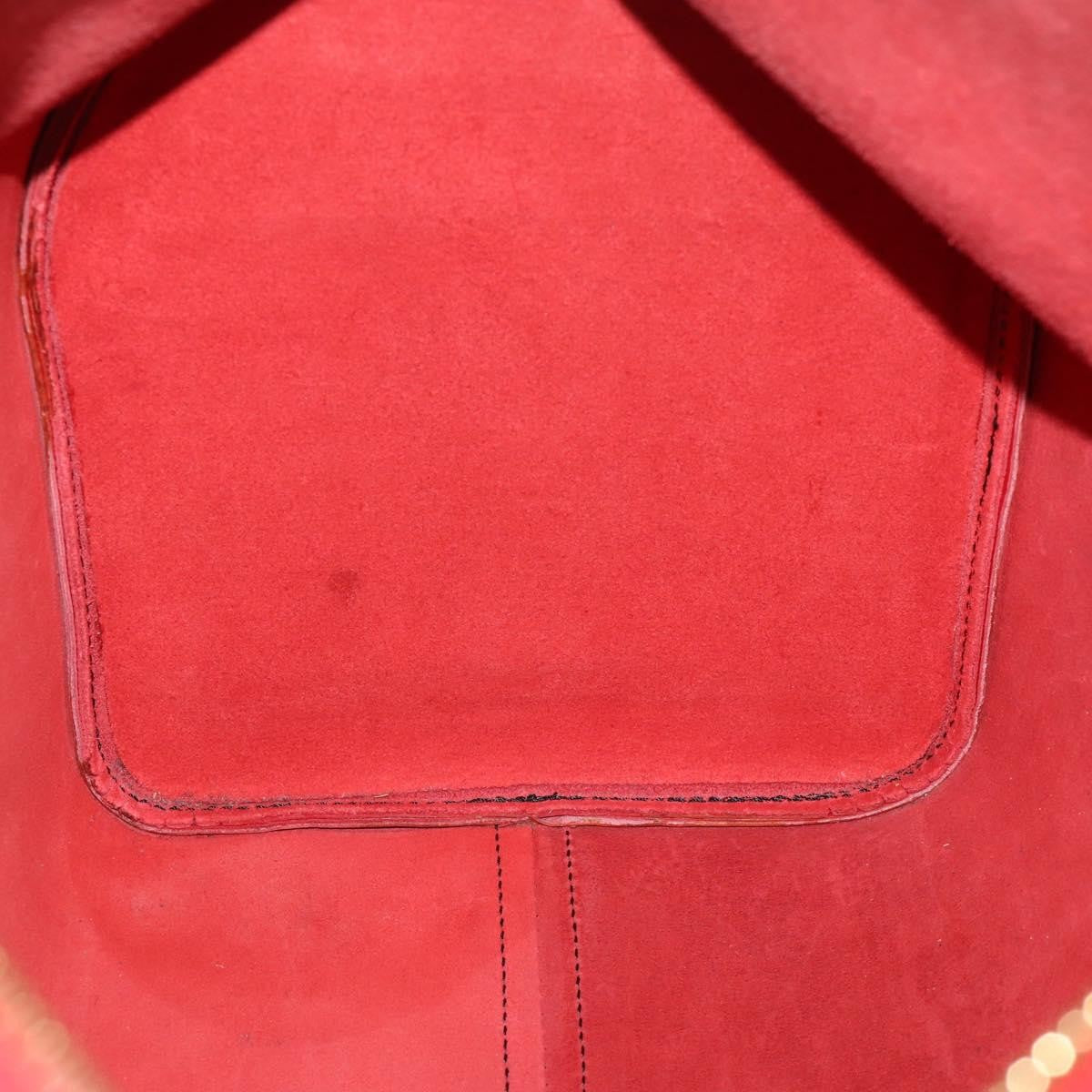 Louis Vuitton Keepall Bag Epi Leather, RED, LEATHER, Travel bag