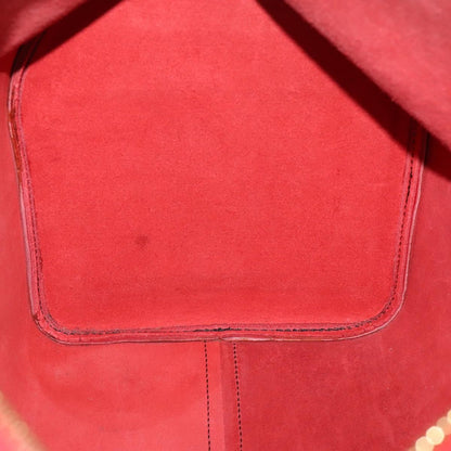 Louis Vuitton Keepall Bag Epi Leather, RED, LEATHER, Travel bag