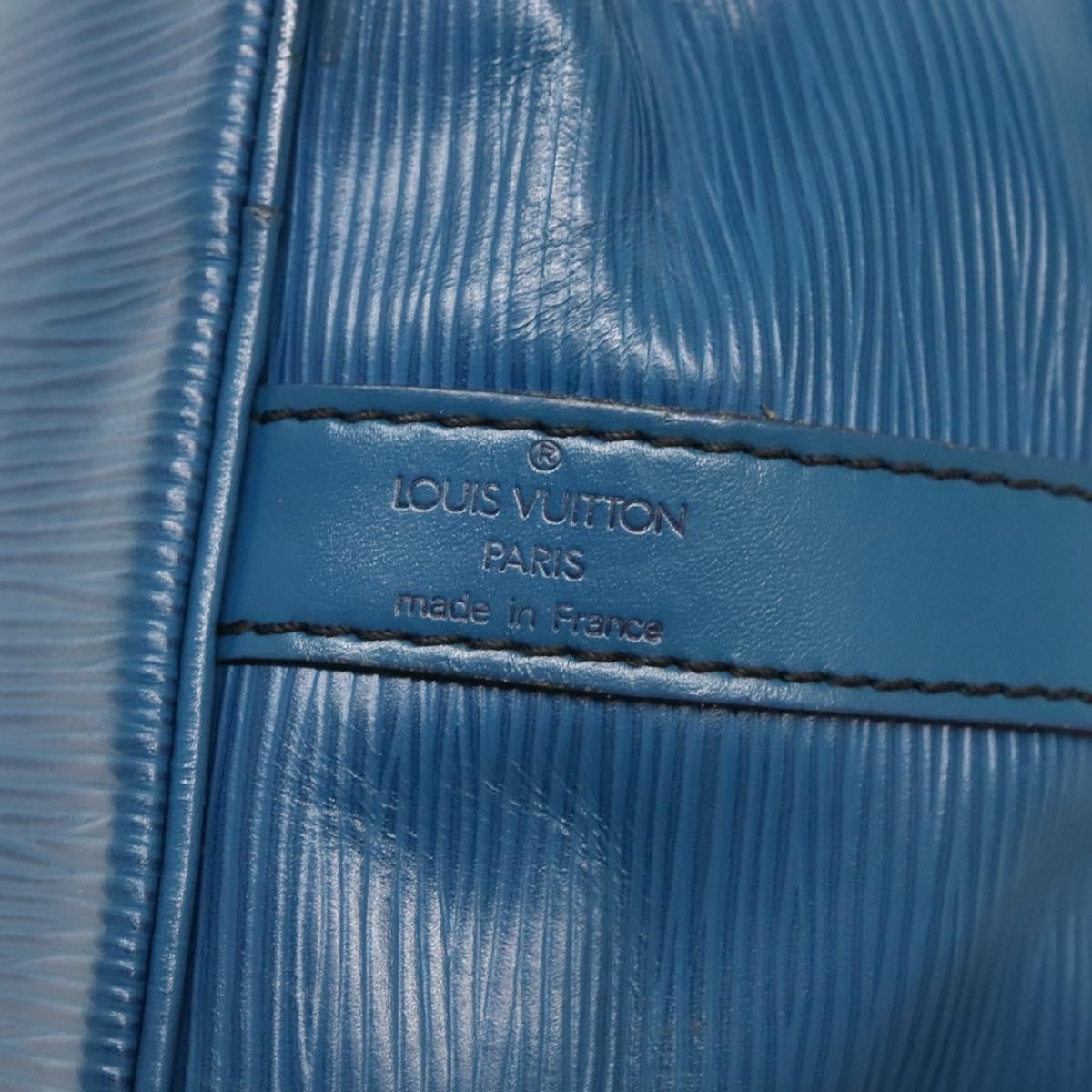 Louis Vuitton Bicolor Petit Noe Handbag Epi Leather, BLUE, LEATHER, Handbag