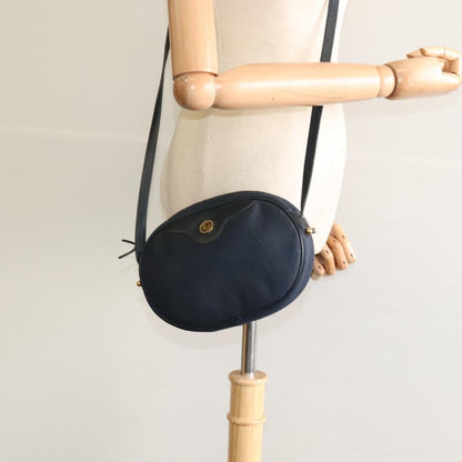 Christian Dior Vintage Honeycomb Shoulder Bag Canvas, NAVY, CANVAS, Shoulder bag