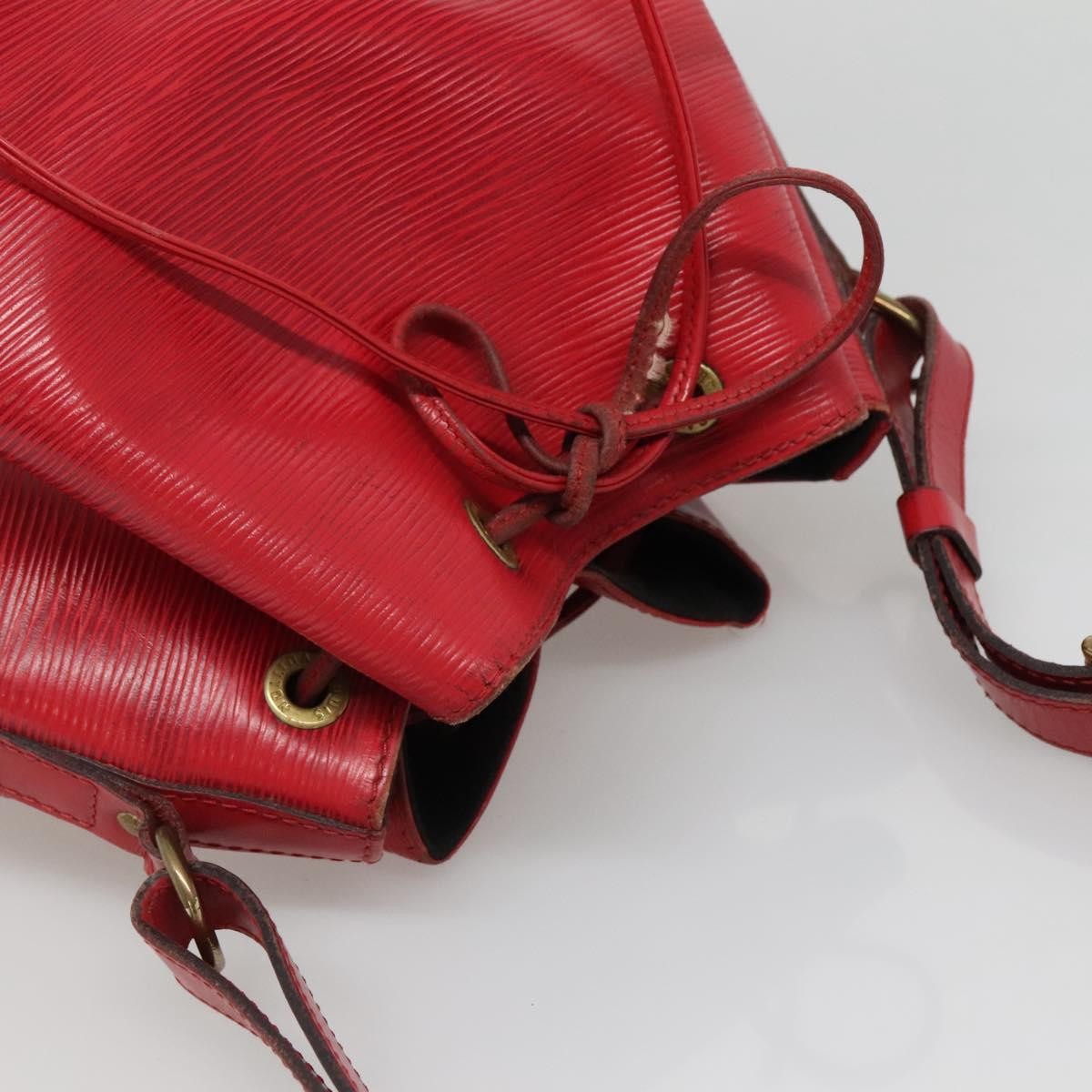 Louis Vuitton Petit Noe Handbag Epi Leather, RED, LEATHER, Handbag